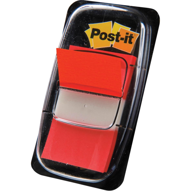 Indextabs tape-flags rood, 50 stuks