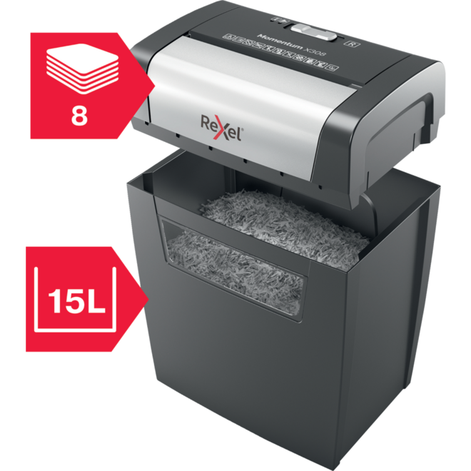 Papiervernietiger Rexel Momentum X308