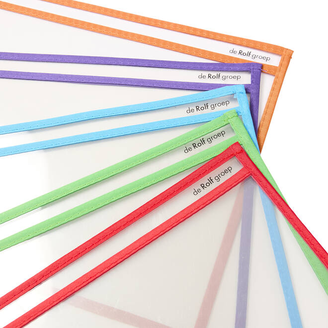 Insteekhoes/wisbord assorti A4, 10 stuks