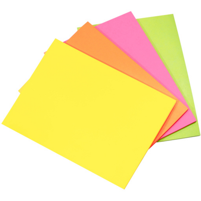 Memo/communicatiekaarten assorti 200 x 150 mm, 4 x 50 stuks