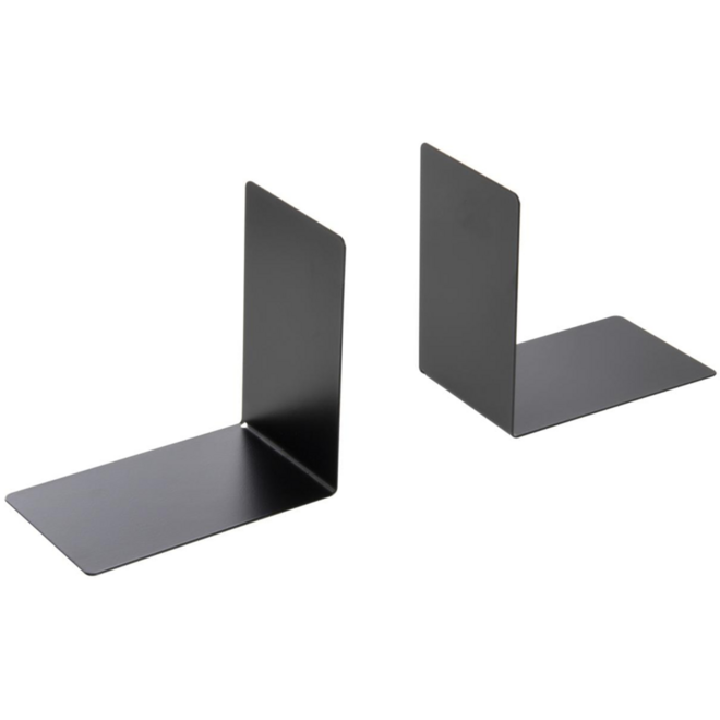 Boekensteun metaal 90 x 140 x 140 mm zwart, per set