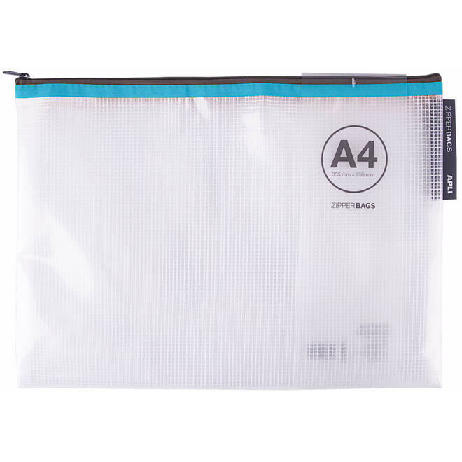 Zipperbag A4 assorti
