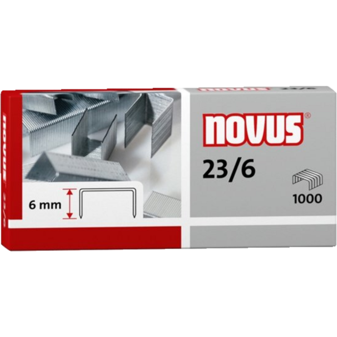 Nietjes 23/6 Novus, 1000 stuks