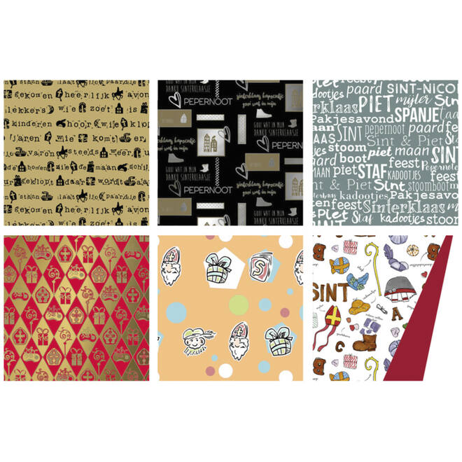Cadeaupapier Sint assorti 70 x 200 cm