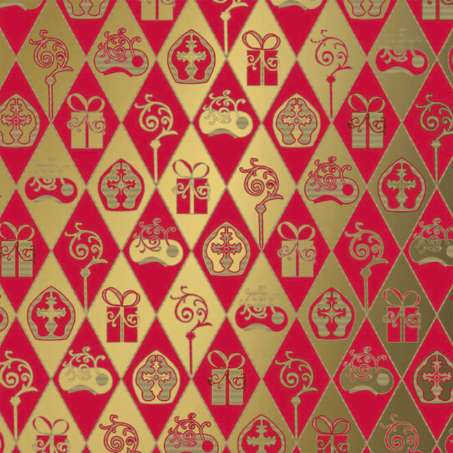 Cadeaupapier Sint assorti 70 x 200 cm