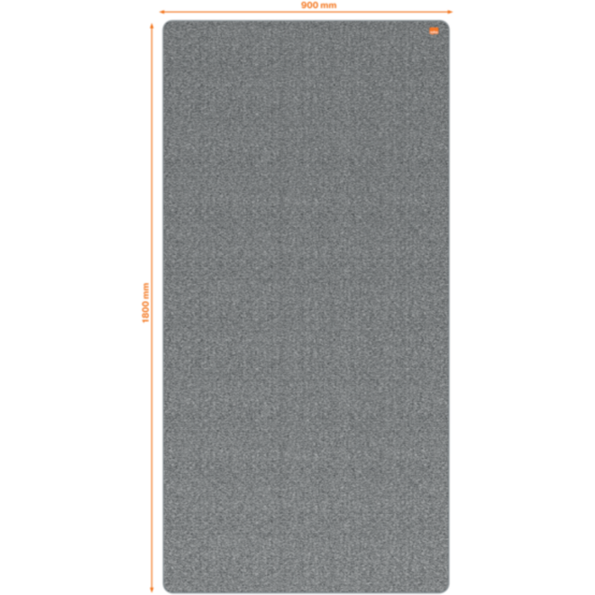 Whiteboard/memobord Nobo Move&Meet afneembaar en draagbaar 180x90cm grijs frame