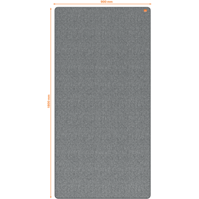 Whiteboard/memobord Nobo Move&Meet afneembaar en draagbaar 180x90cm zwart frame