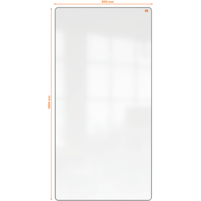 Whiteboard Nobo Move&Meet afneembaar en draagbaar 180x90cm zwart frame