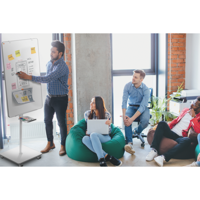 Flipover/whiteboard mobiel Nobo Move & Meet 70 x 100 cm