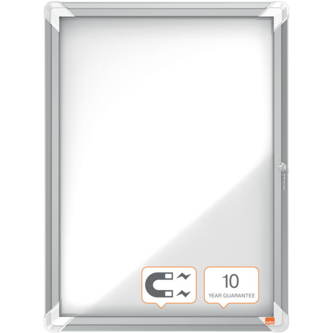Binnenvitrine Nobo draaideur met slot 4 x A4