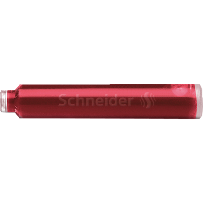 Inktpatronen Schneider doos a 6 stuks rood