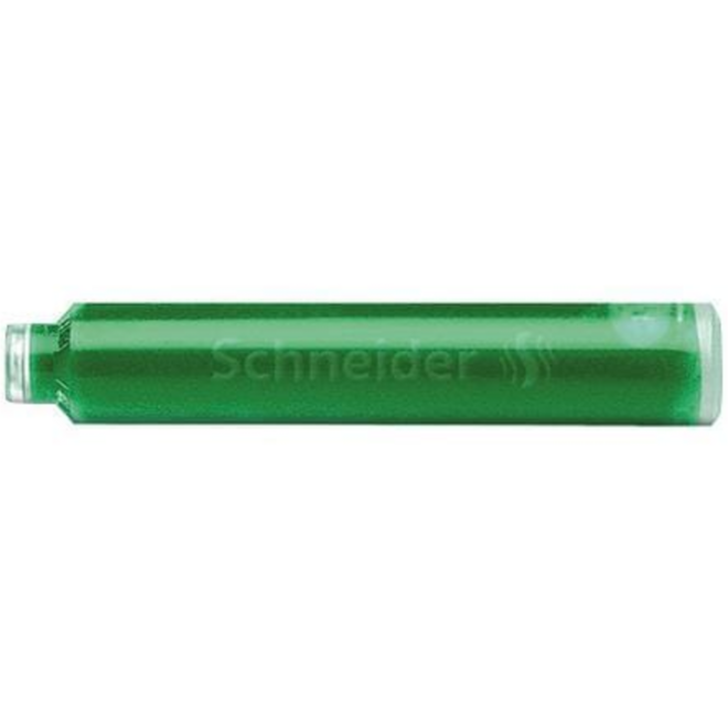 Inktpatronen Schneider groen, 6 stuks