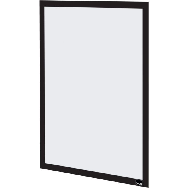 Posterframe Nobo Zelfklevende magnetische kader A3 zwart, set 2 stuks