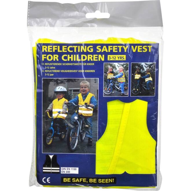 Veiligheidsvest kind geel