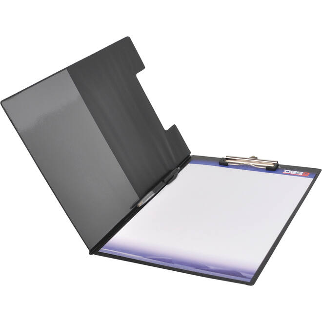 Klembord A4 dubbel PVC zwart