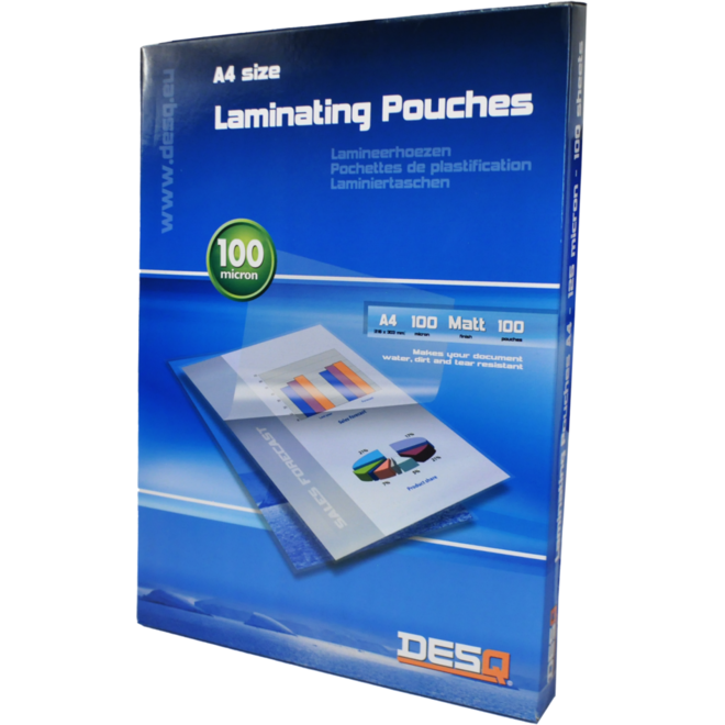 Plastificeer/lamineerhoes mat A4 1 100 micron 100 stuks