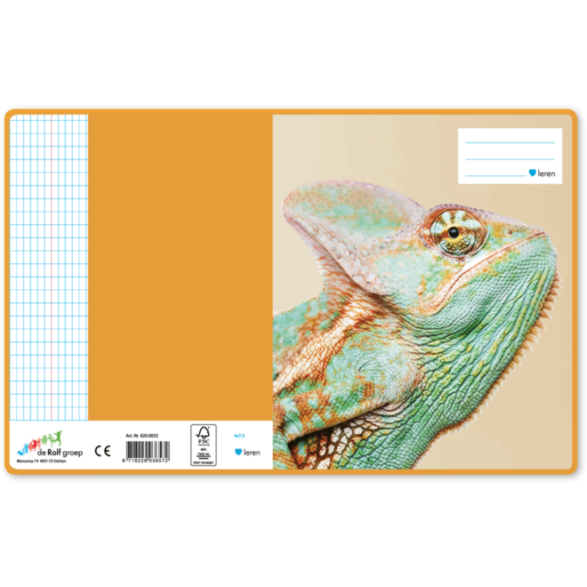 Schriften commerciaal 4x7,5 mm, reptielen, 16,5 x 21 cm, 80 gr (25 stuks)