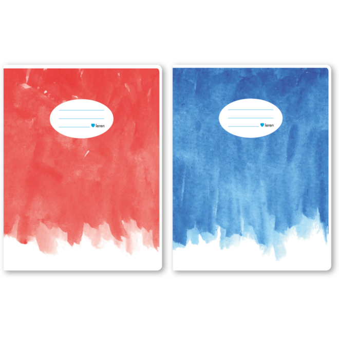 Schriften ruit 5×5 mm, aquarel, 16,5 × 21 cm (25 stuks)