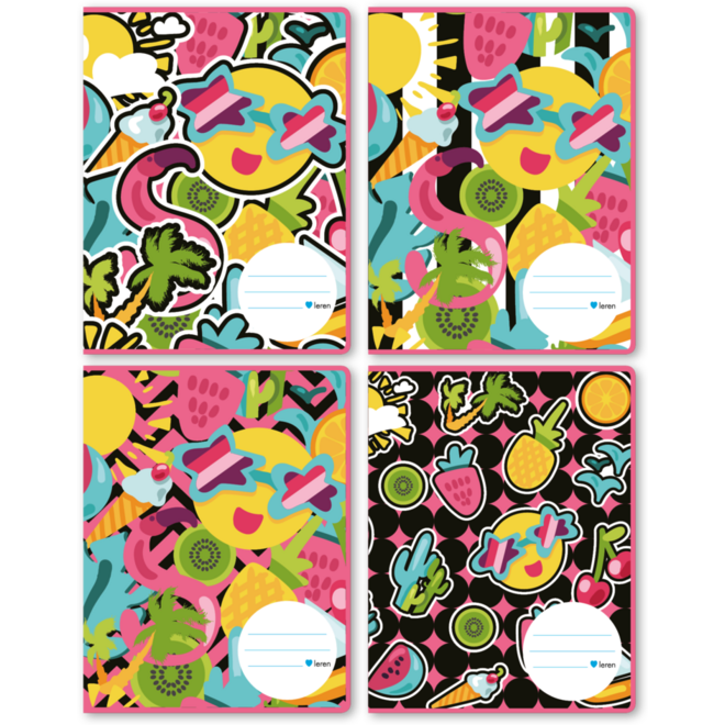 Schriften 6-4-6, zomervakantie, 16,5 x 21 cm, 80 gr (25 stuks)
