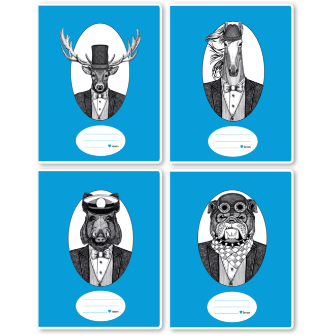 Schriften 6-3, dieren in pak, 16,5 x 21 cm (25 stuks)
