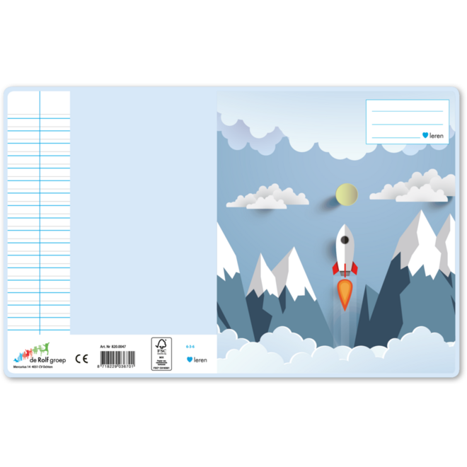 Schriften 6-3-6, raket, 16,5 x 21 cm, 80 gr (25 stuks)