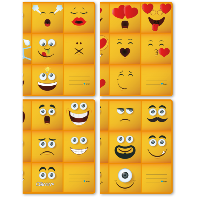 Schriften 6-4-6, emoji, 16,5 x 21 cm, 80 gr