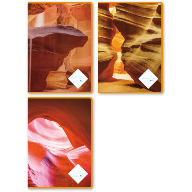 Schriften 35 lijnen, canyon, 21 x 29,7 cm (A4), 70 gr (25 stuks)