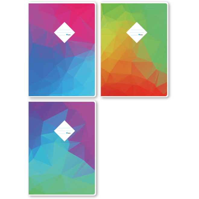 Schriften blanco, geometrisch, 21 x 29,7 (A4), 70 gr (25 stuks)