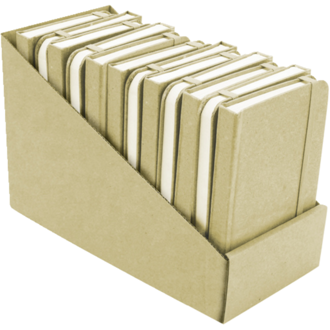 Schrift A6 met harde kaft gelinieerd met elastiek 96 vel, 70 gram