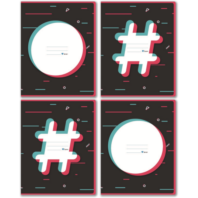Schriften commerciaal 4x7,5 mm, #HIP, 16,5 x 21 cm, 80 gr