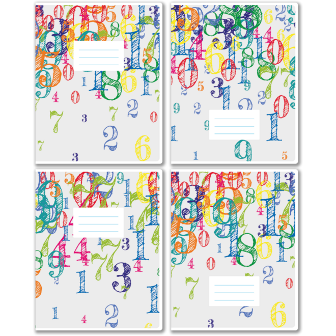 Schriften commerciaal 4x7,5 mm, budget, 16,5 x 21 cm, 70 gr (25 stuks)