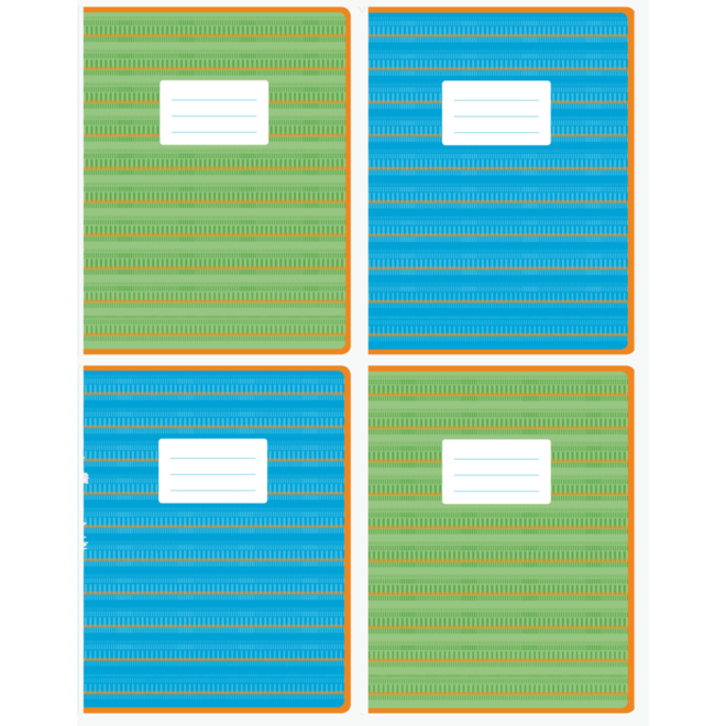 Schriften 5-5-5, kleurenpalet 16,5 x 21 cm, 80 gr (25 stuks)