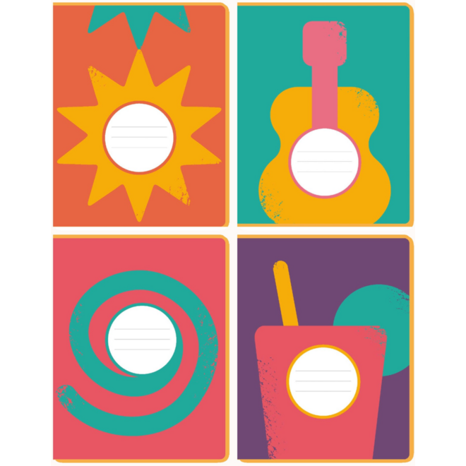 Schriften commerciaal 4x7,5 mm, festival, 16,5 x 21 cm, 80 gr (25 stuks)