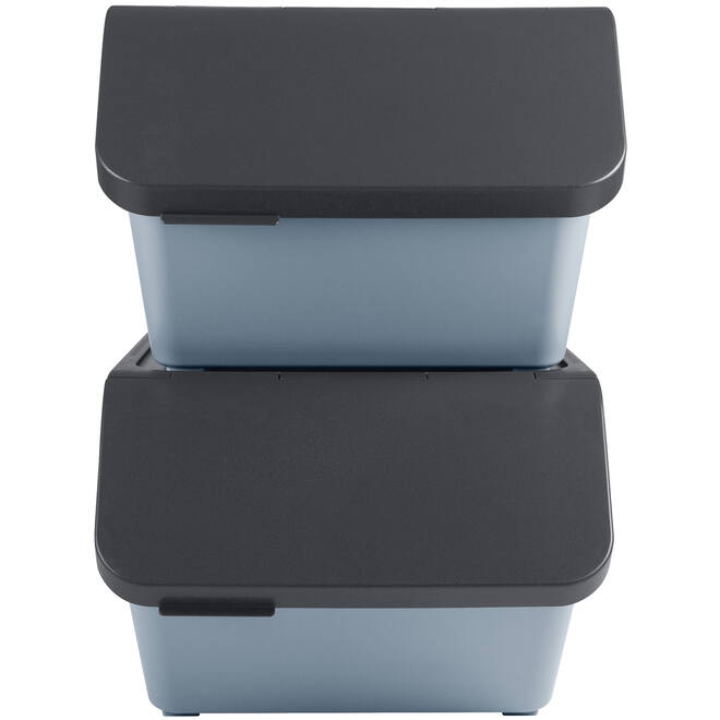 Sorteerbak Sigma blauw/grijs 493 x 388 x 298 mm, 45 liter