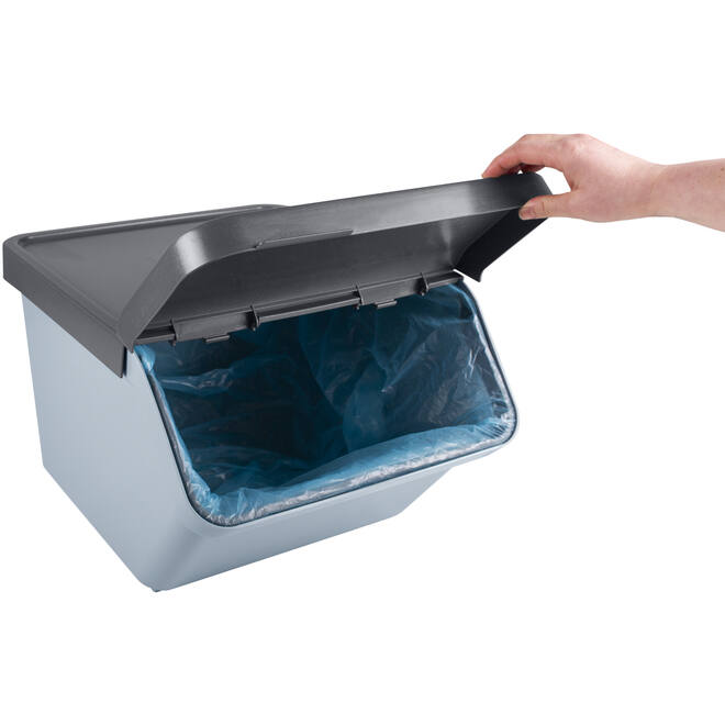 Sorteerbak Sigma blauw/grijs 493 x 388 x 298 mm, 45 liter