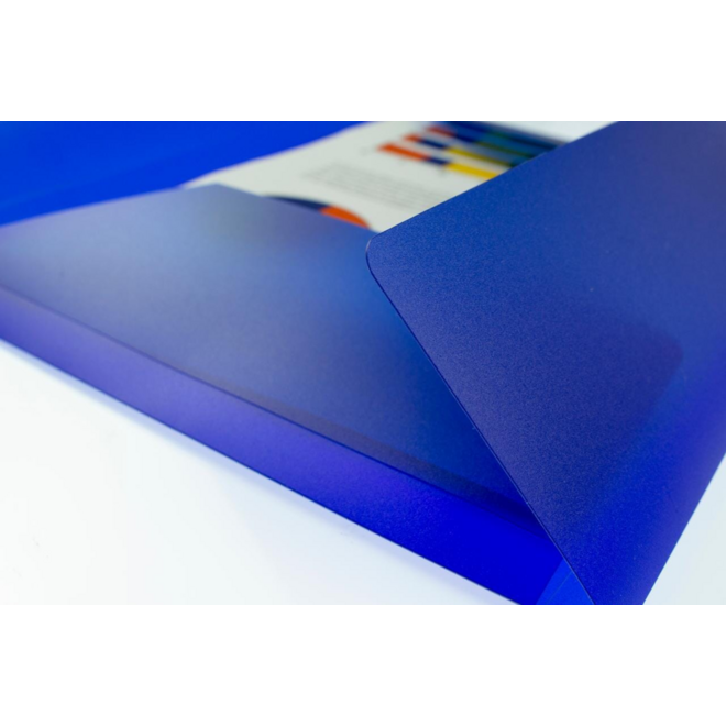 Elastomap A4 PP transparant blauw