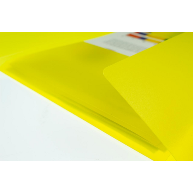 Elastomap A4 PP transparant geel