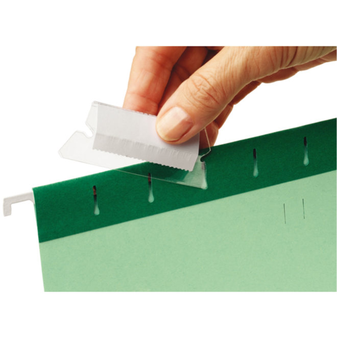 Steekruiter transparant 5 cm breed voor Esselte, 25 stuks