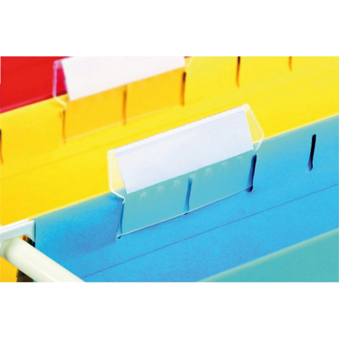 Ruiterstrook 5 cm wit, 10 vel a 10 stroken voor Esselte