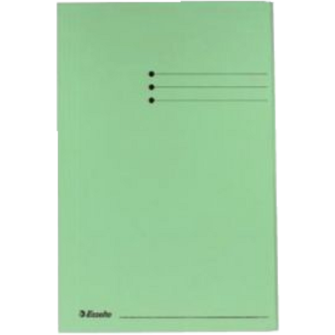 Dossiermap groen folio gerecycled karton