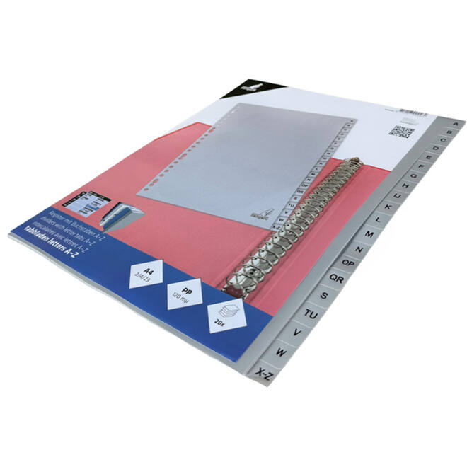 Tabblad/Ringbandvulling A4 23-rings alfabet