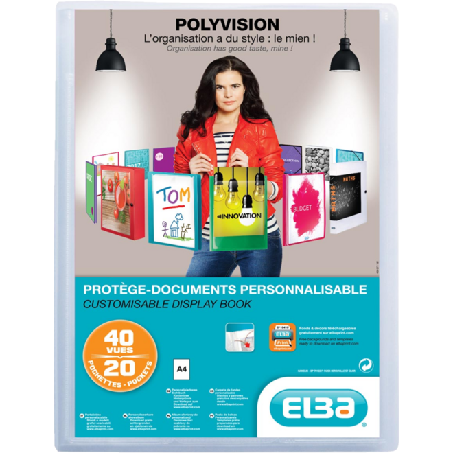 Showalbum A4 PP 20 insteektassen transparant
