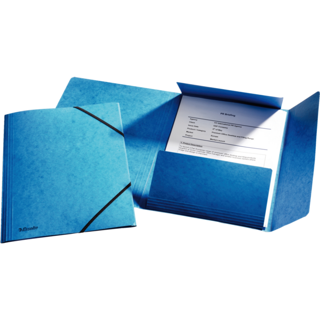 Elastomap Esselte karton blauw