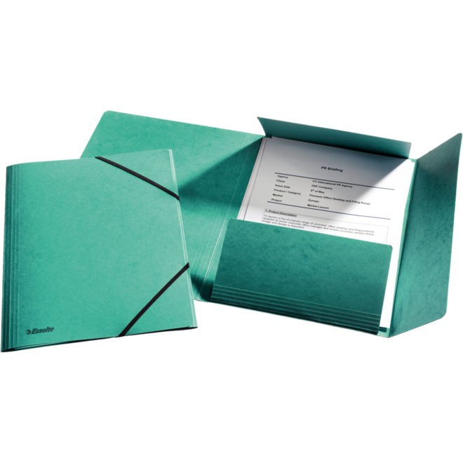 Elastomap Esselte karton groen