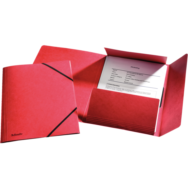 Elastomap Esselte karton rood