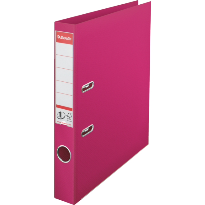 Ordner Esselte A4 fuchsia, smalrug FSC