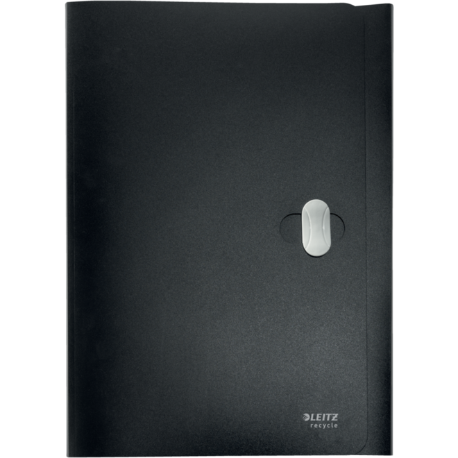 Klepmap Leitz Re:cycle 3 kleps A4 PP, Zwart