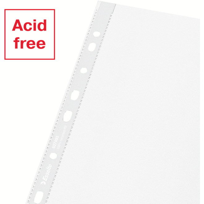 Showtas A4 Esselte Recycled PP Mat 70µ 11-gaats, 100 stuks