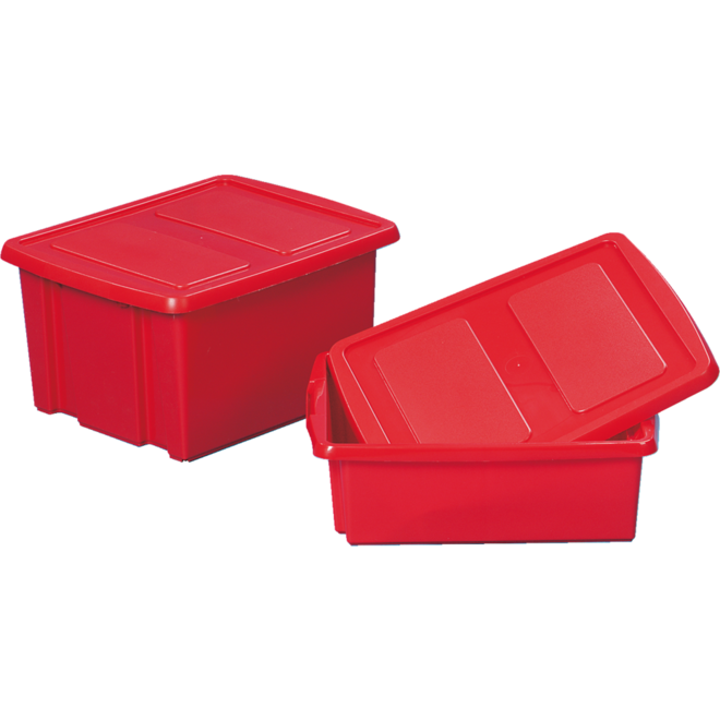 Opbergbox met deksel 32 liter formaat 45 x 35 x 24 cm