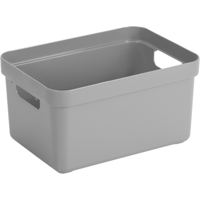 Opbergbox Sigma lichtgrijs 352 x 253 x183 mm, 13 liter